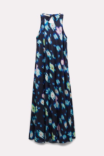 Dorothee Schumacher Kleid mit floralem Neon Print aus Satin vibrant flowers