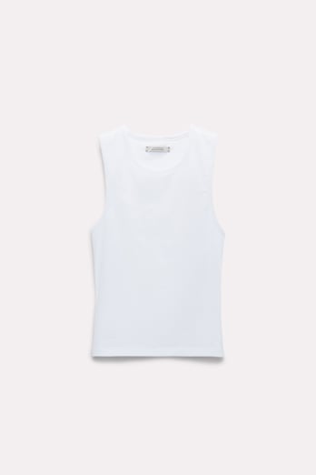 Dorothee Schumacher Basic tank top with built-in bra camellia white
