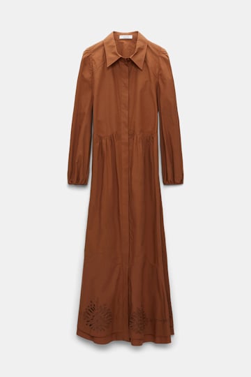 Dorothee Schumacher Cotton poplin shirtdress cozy brown