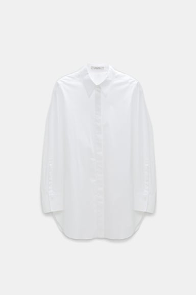 Dorothee Schumacher RELAXED POPLIN BLOUSE pure white