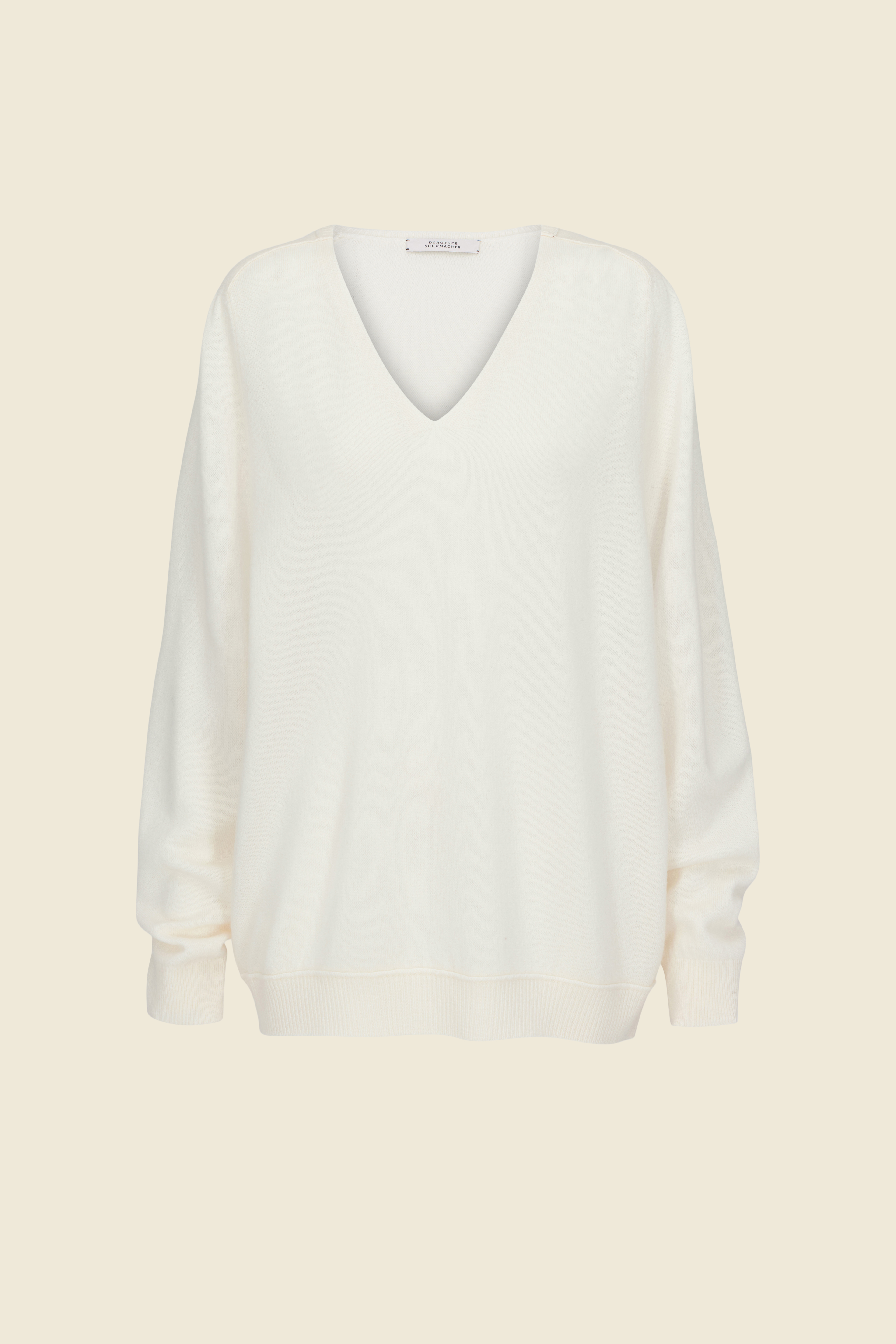 Ribbed Panel Cashmere Sweater