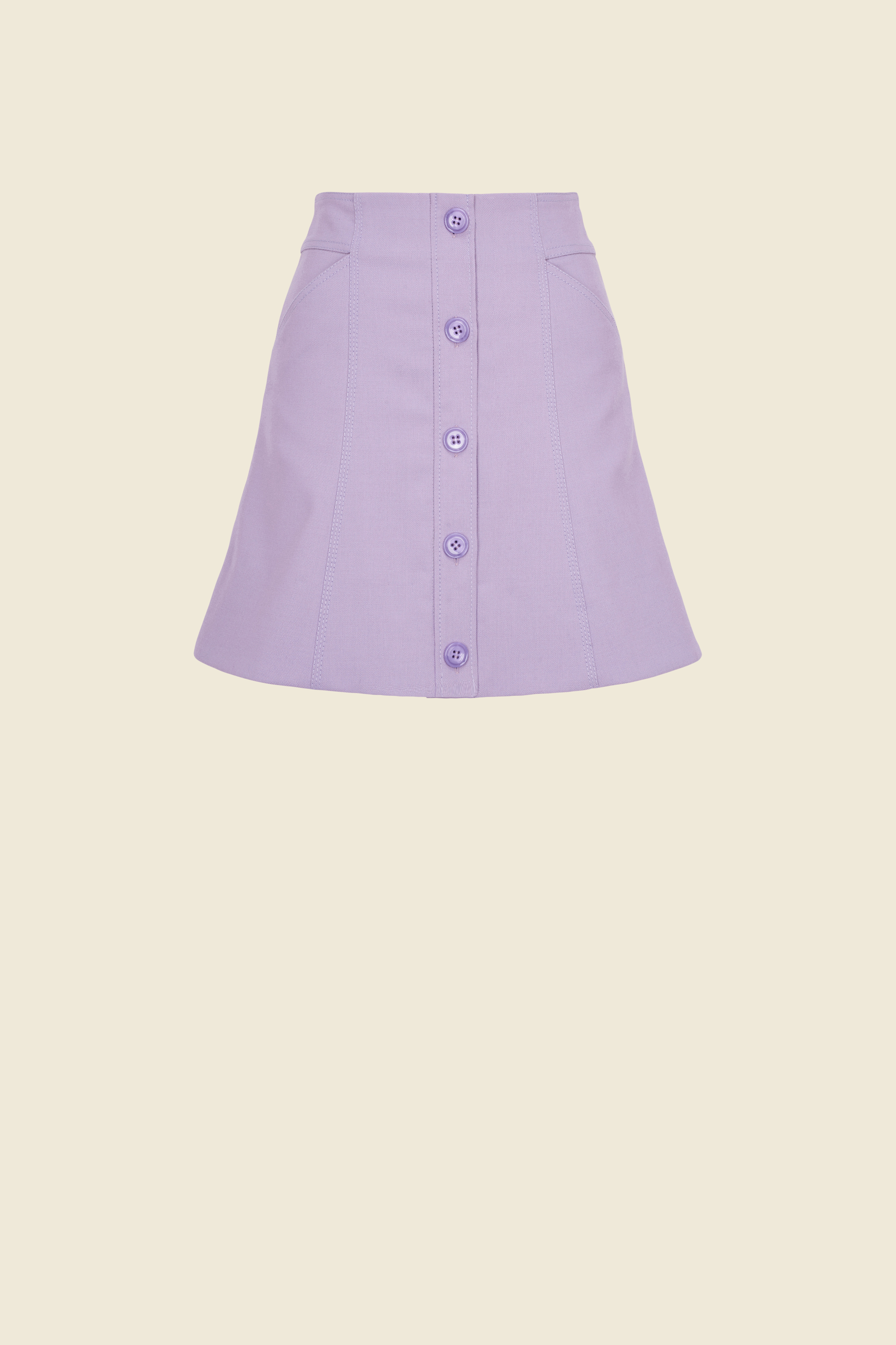 DOROTHEE SCHUMACHER BUTTON FRONT MINI SKIRT