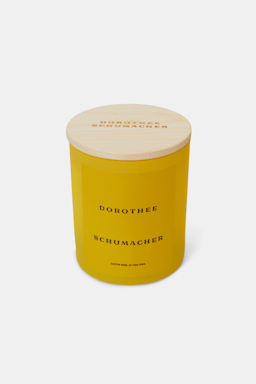 Dorothee Schumacher SCENTED SOY WAX CANDLE WITH WOODEN LID soft yellow