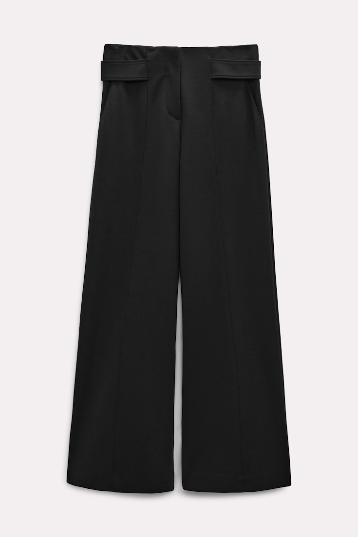 Dorothee Schumacher WIDE LEG PANTS IN PUNTO MILANO pure black