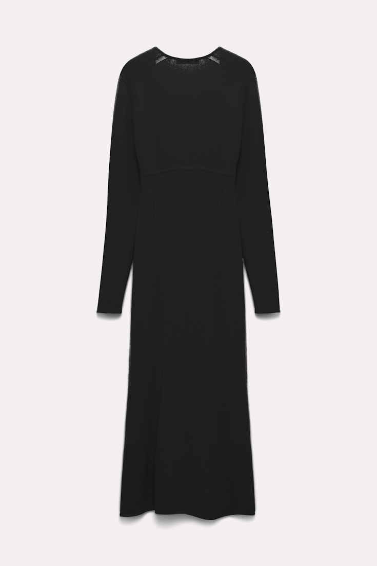 Dorothee Schumacher Knit dress with seam detailing pure black