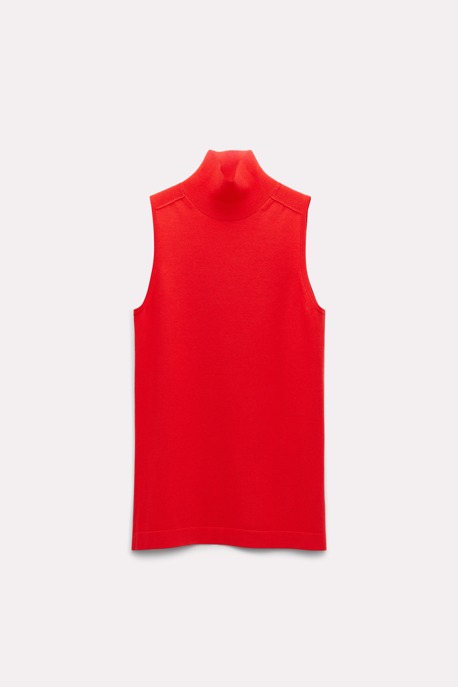 Dorothee Schumacher Ärmelloses Rollkragentop pure red