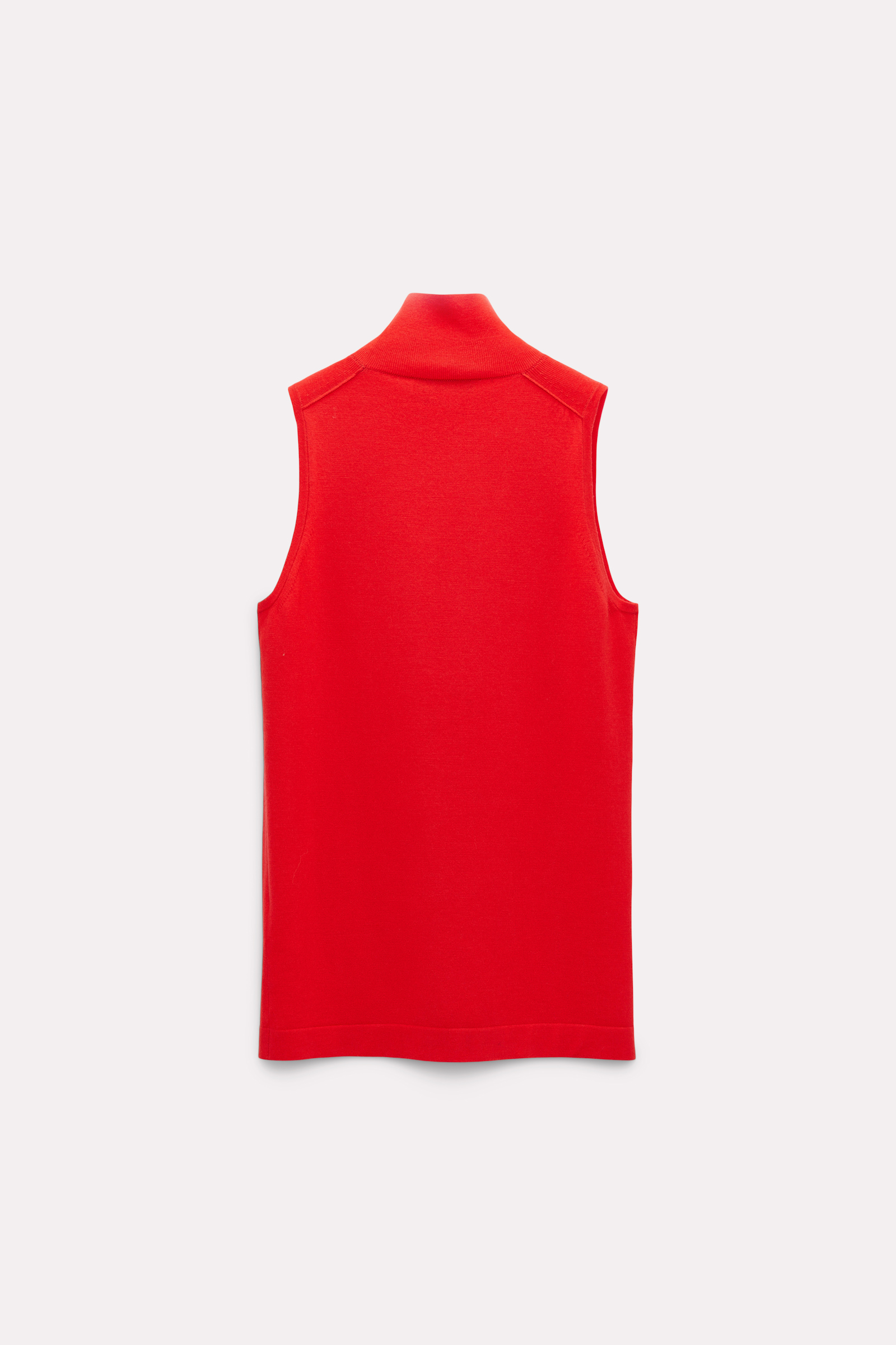 Dorothee Schumacher Ärmelloses Rollkragentop pure red