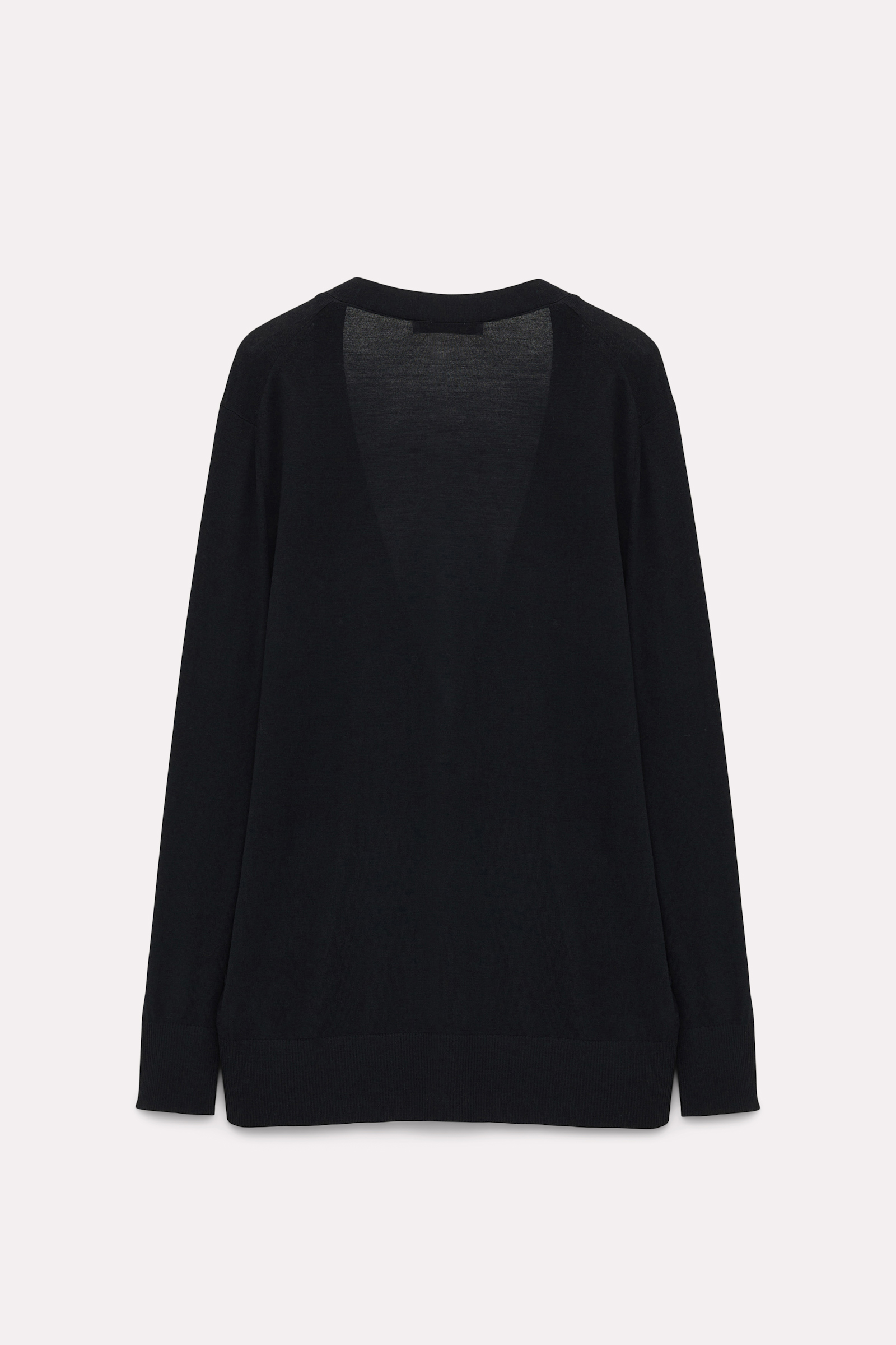 Dorothee Schumacher Cardigan with organza pockets pure black