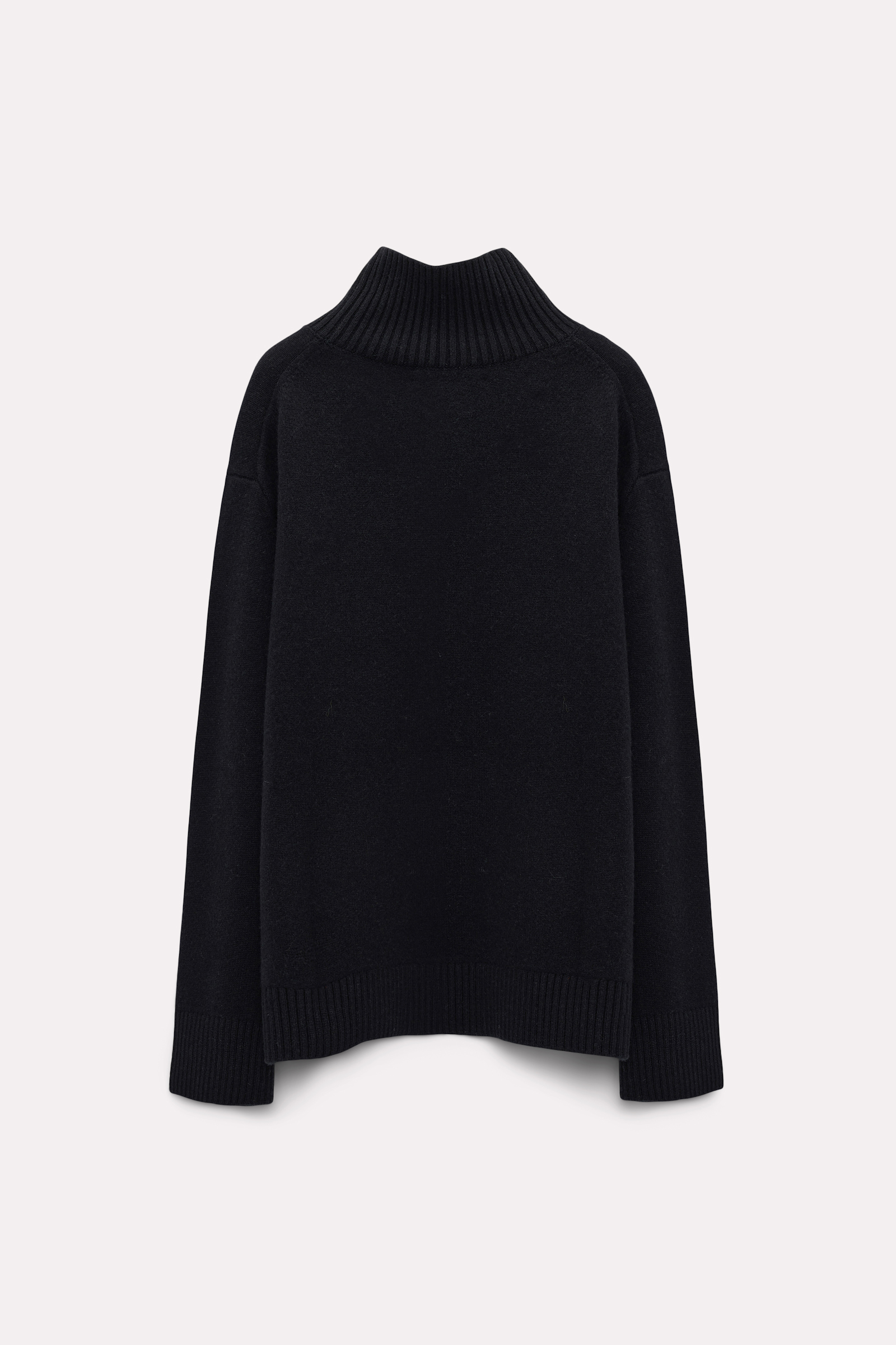 Dorothee Schumacher Softer Rollkragenpullover aus Kaschmirmix pure black