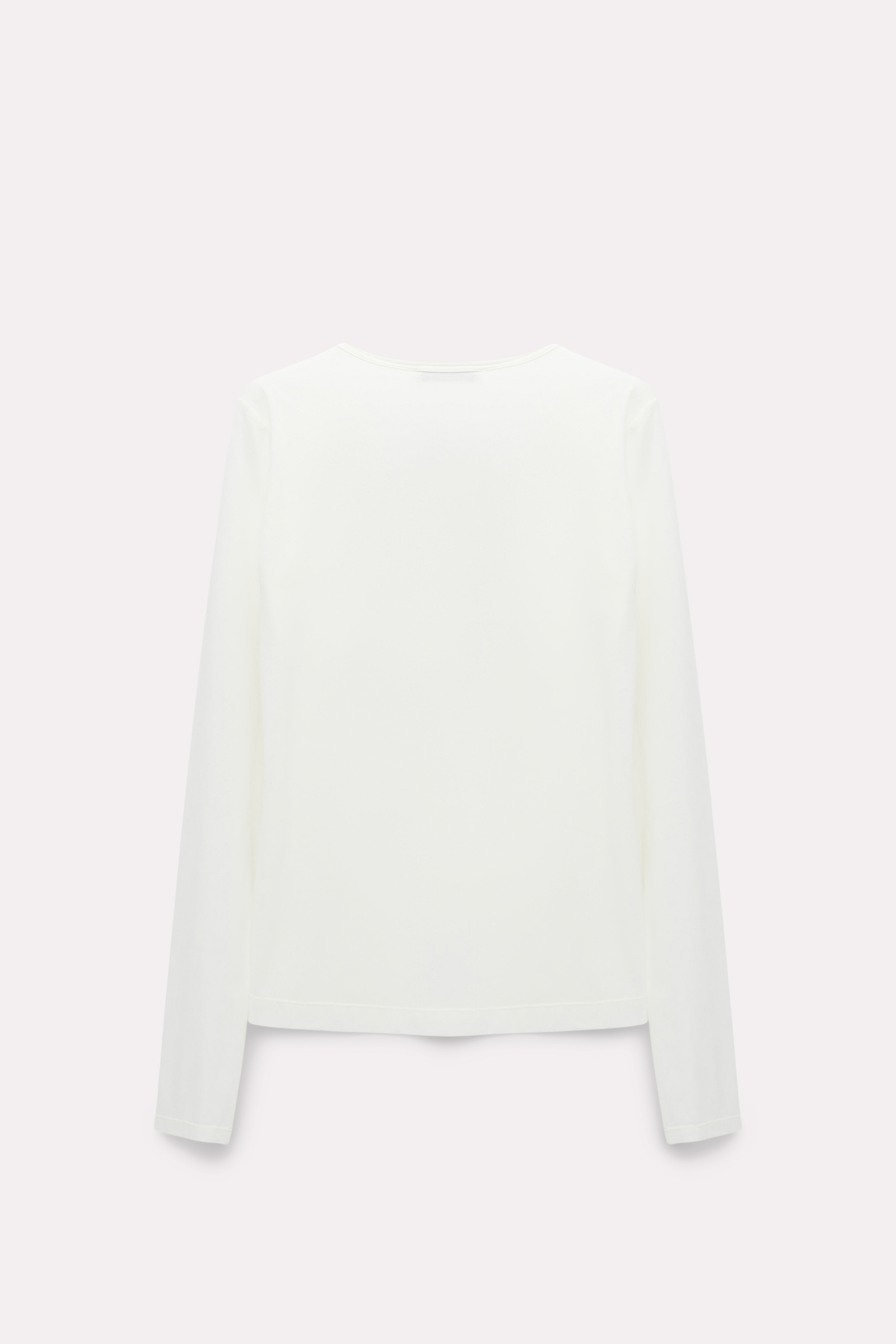 Dorothee Schumacher Lace front top in crêpe de chine camellia white