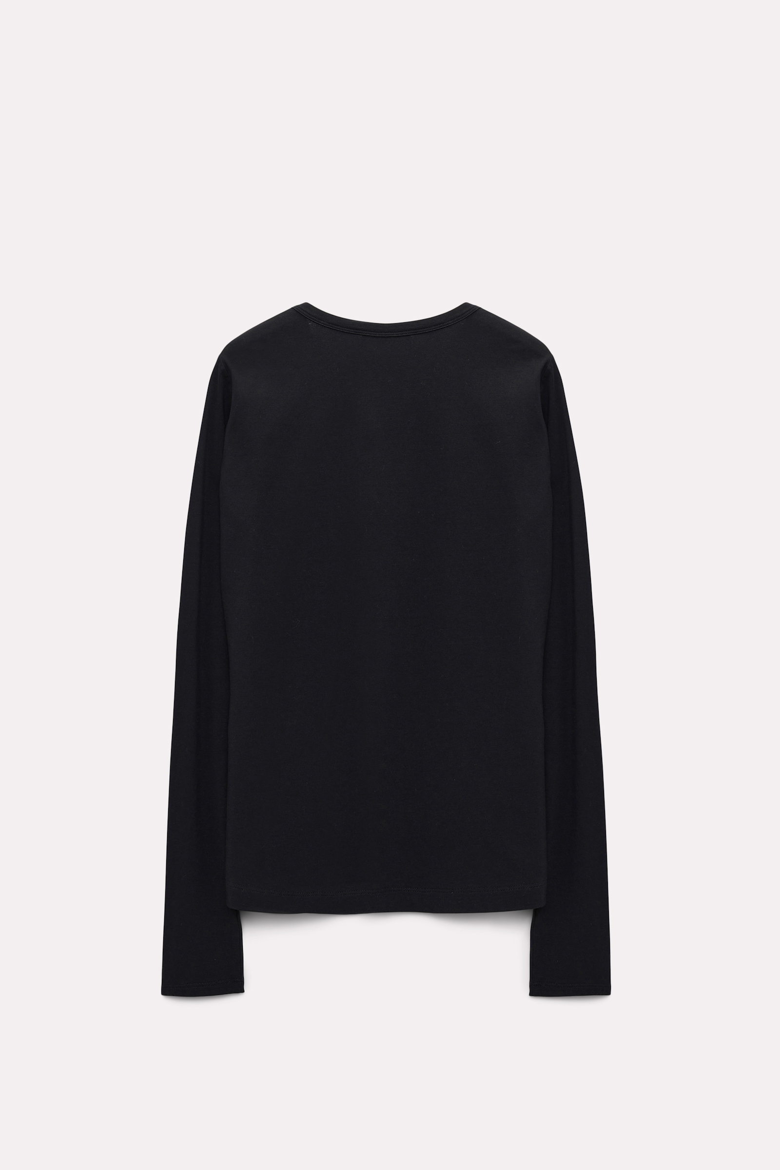 Dorothee Schumacher Lace front top in crêpe de chine pure black