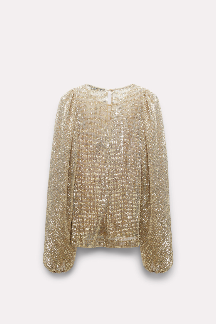 Dorothee Schumacher Paillettenbluse shimmering gold