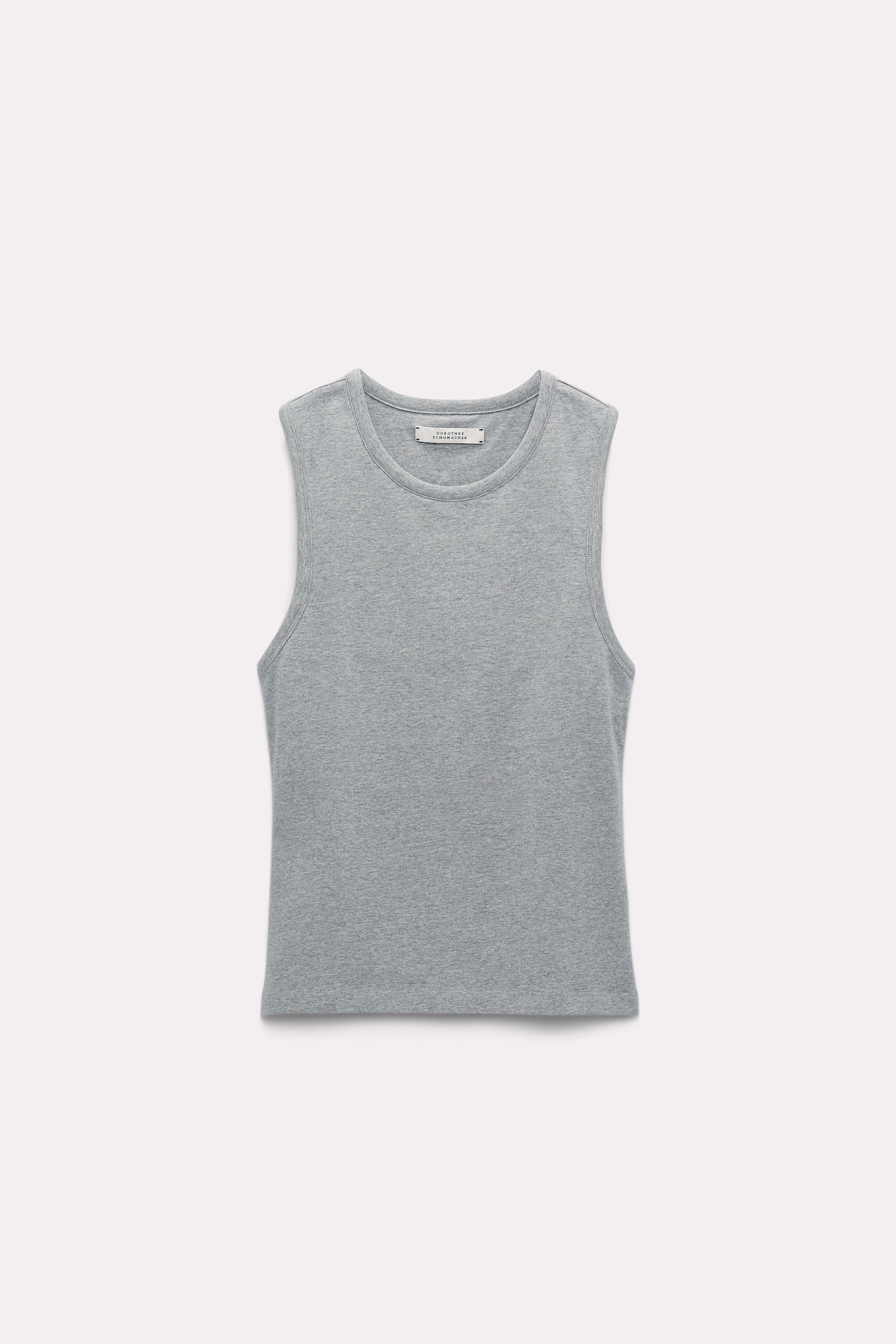 Dorothee Schumacher Basic tank top with built-in bra warm grey