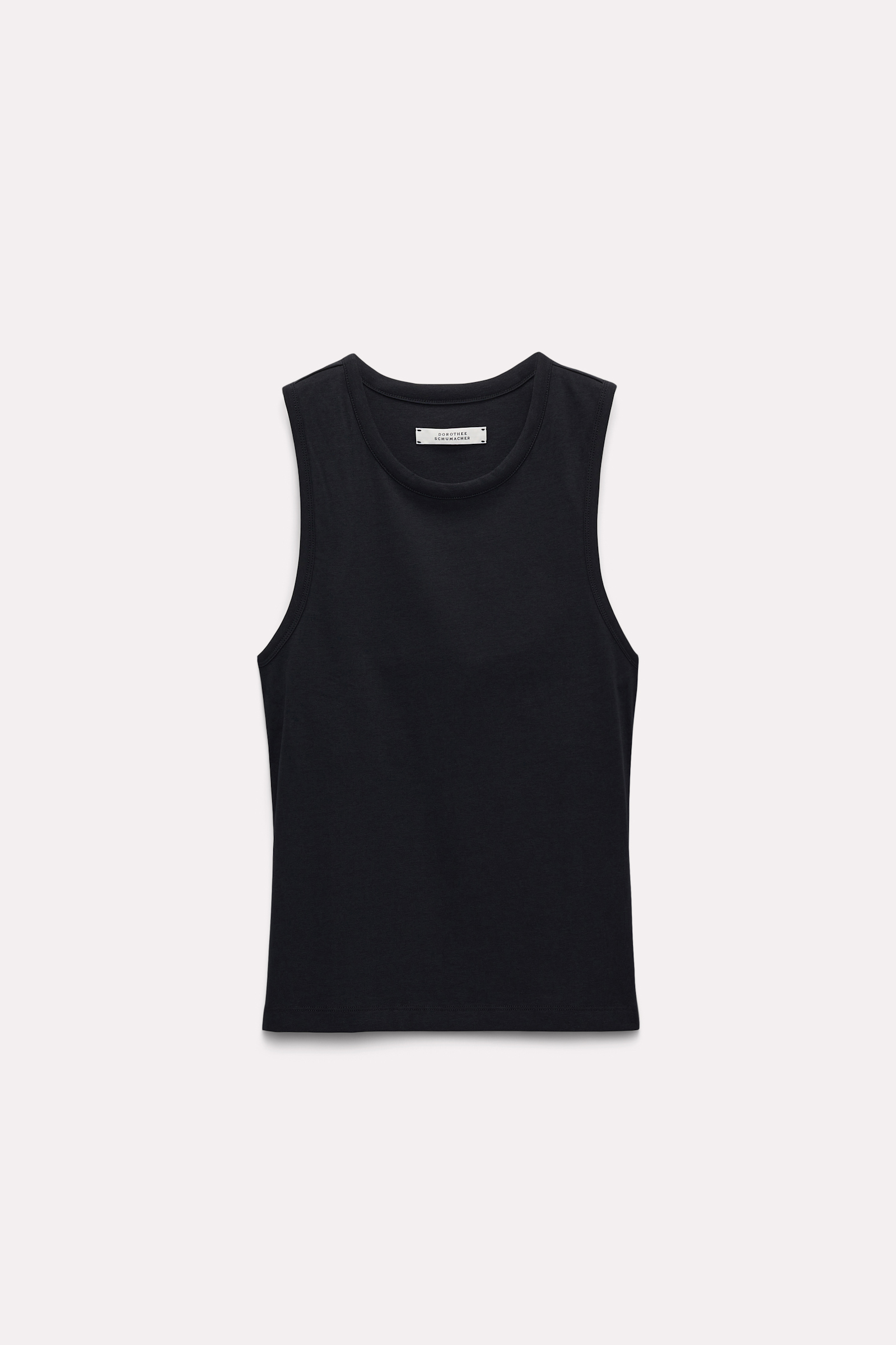 Dorothee Schumacher Basic tank top with built-in bra pure black