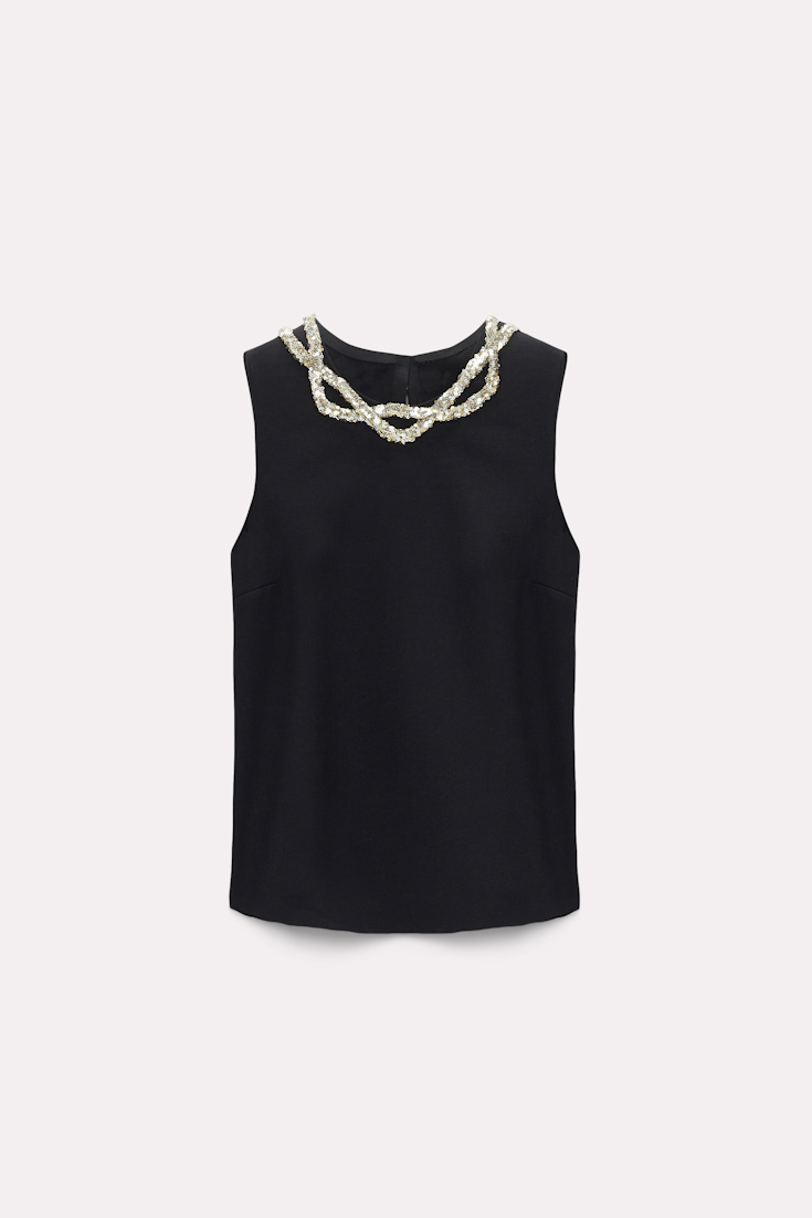 Dorothee Schumacher Embroidered top pure black