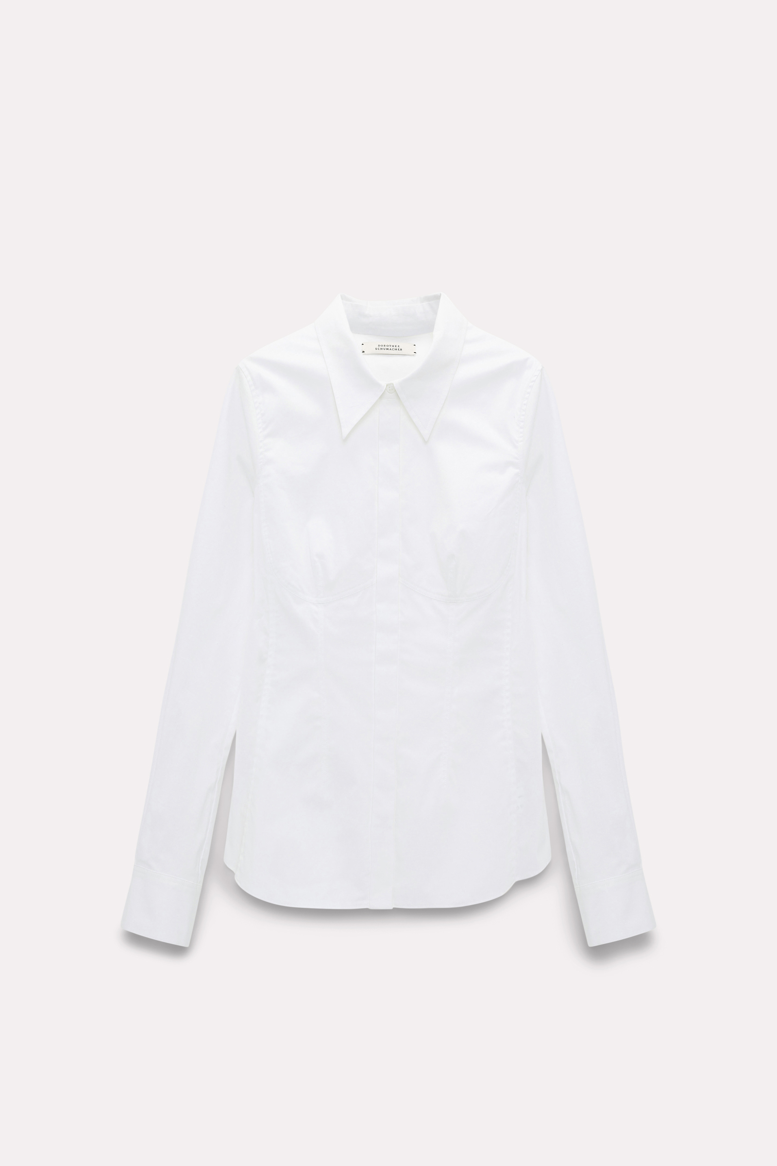 Dorothee Schumacher Blouse with contour seaming pure white