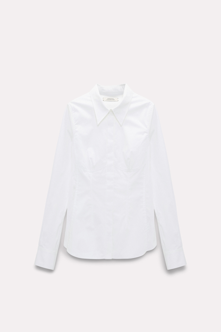 Dorothee Schumacher Bluse mit Miedernähten pure white