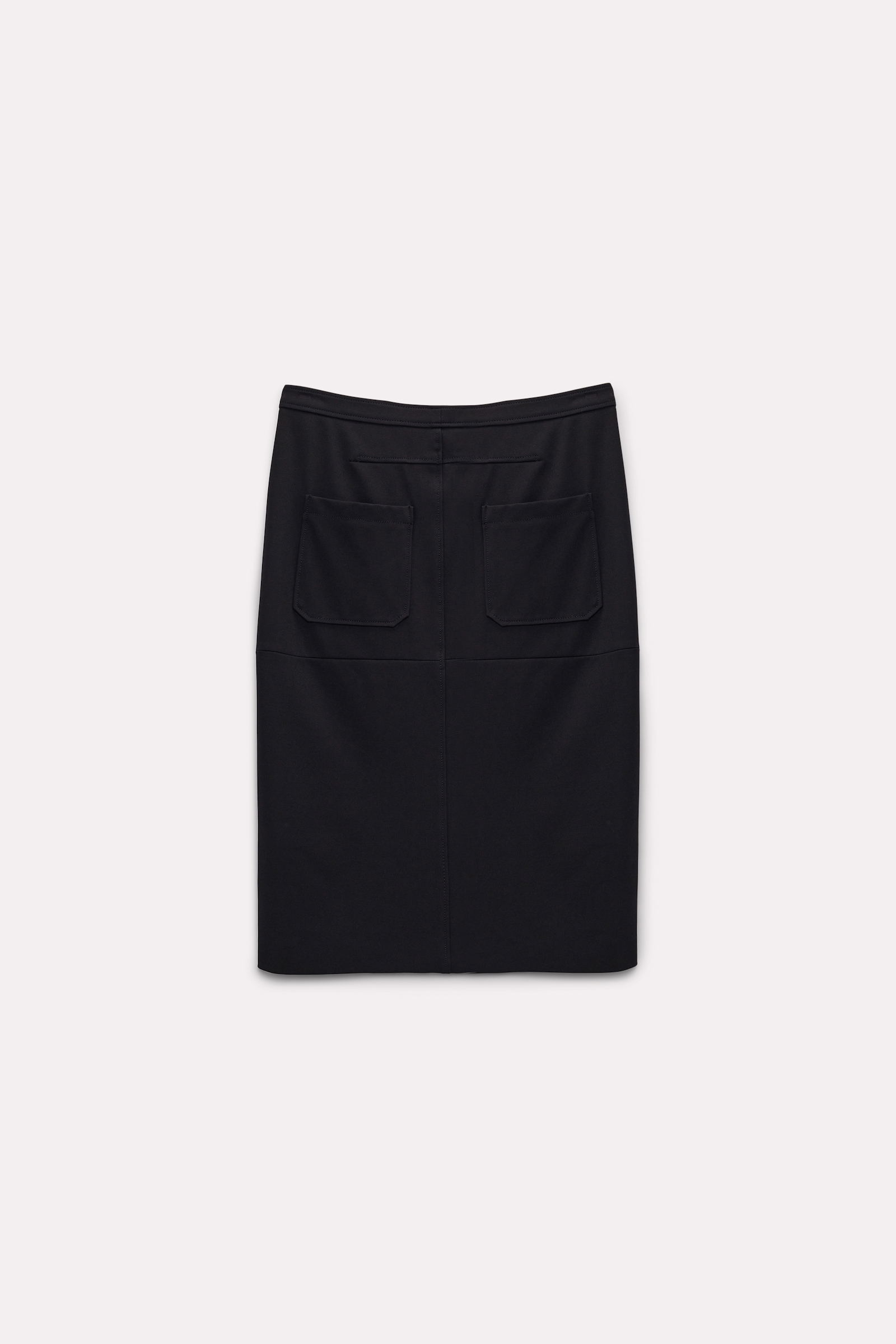 Dorothee Schumacher Punto Milano skirt with zipper detailing pure black