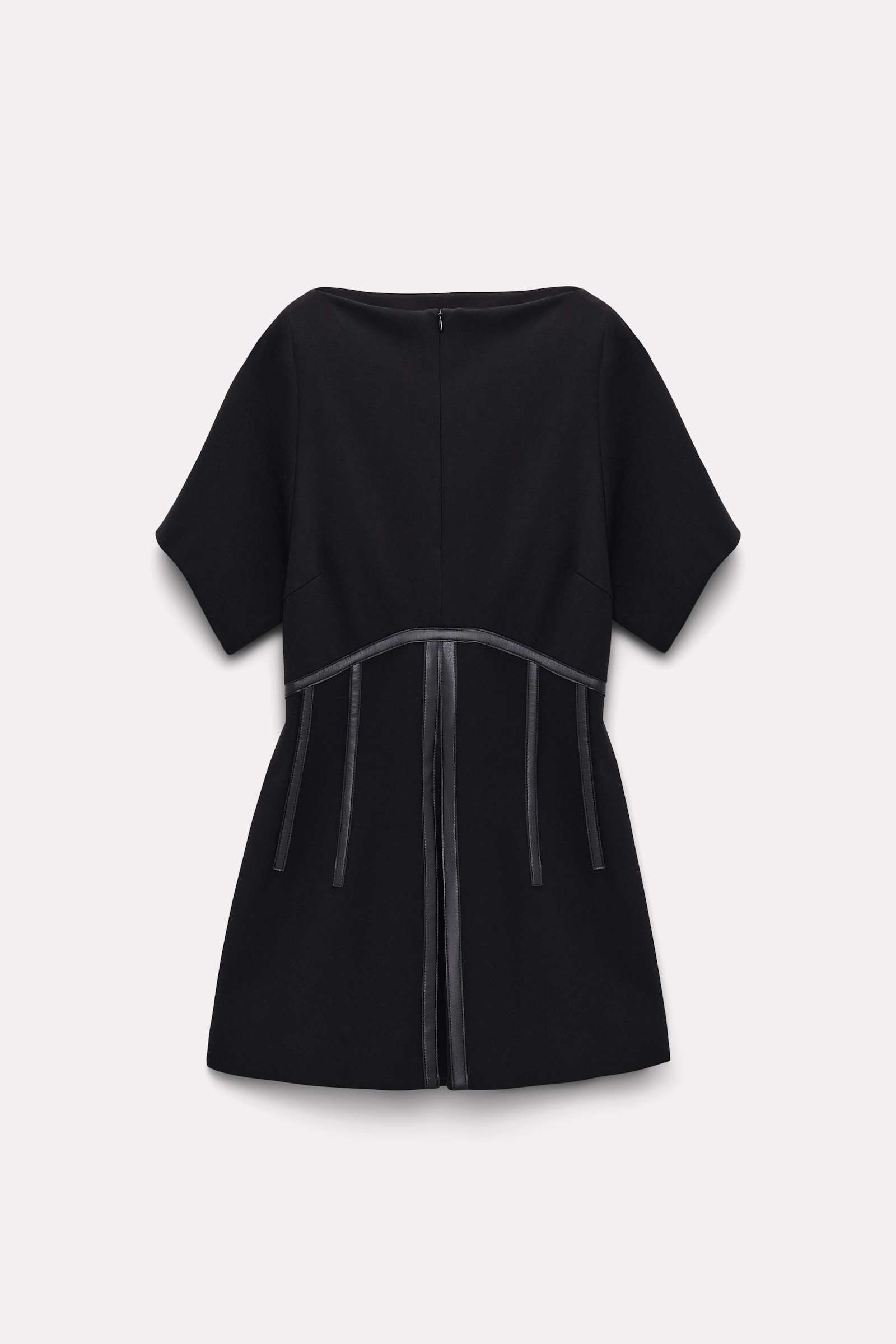 Dorothee Schumacher Top aus Punto Milano mit Details aus Eco-Leder pure black