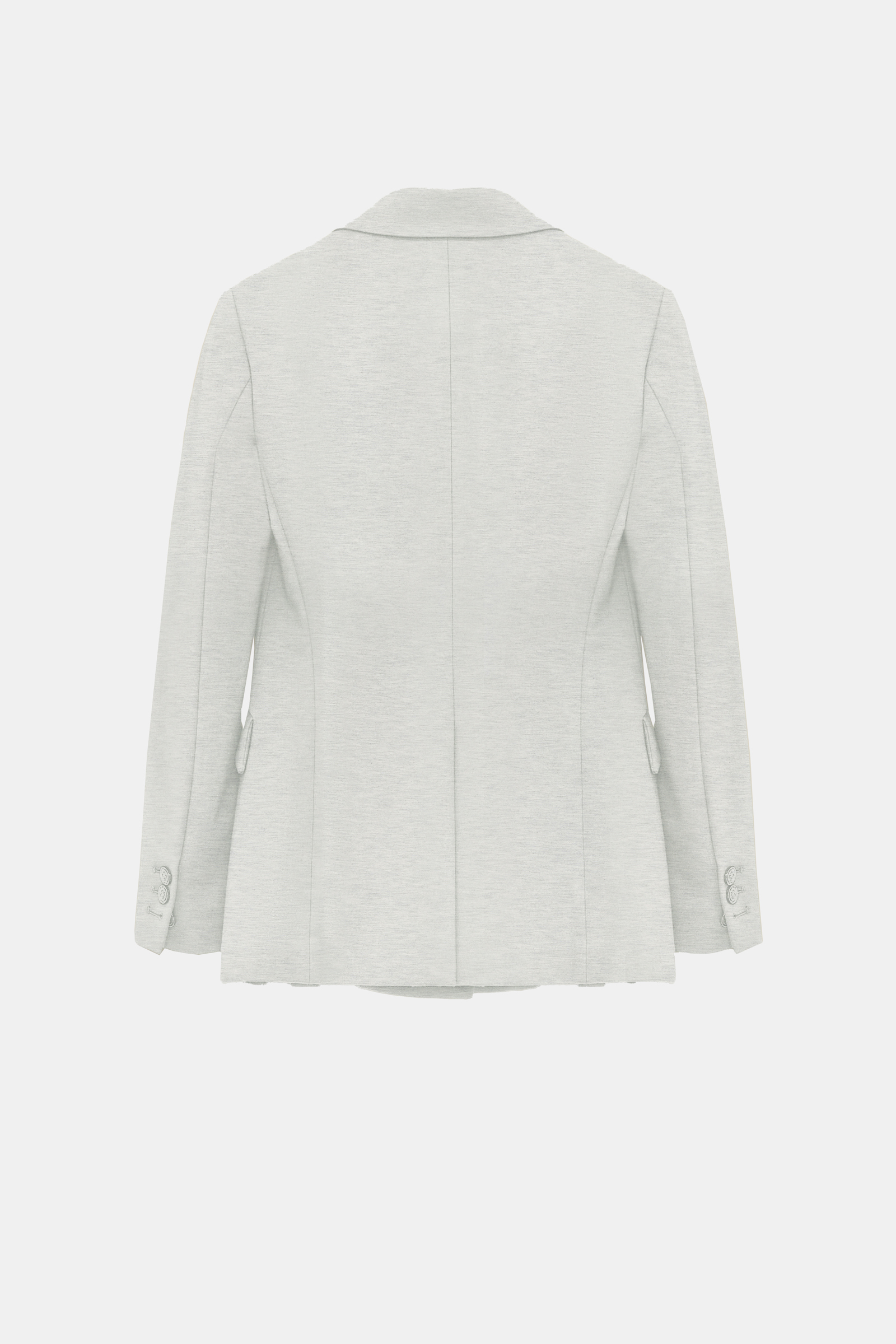 Dorothee Schumacher Double-breasted blazer in Punto Milano light grey