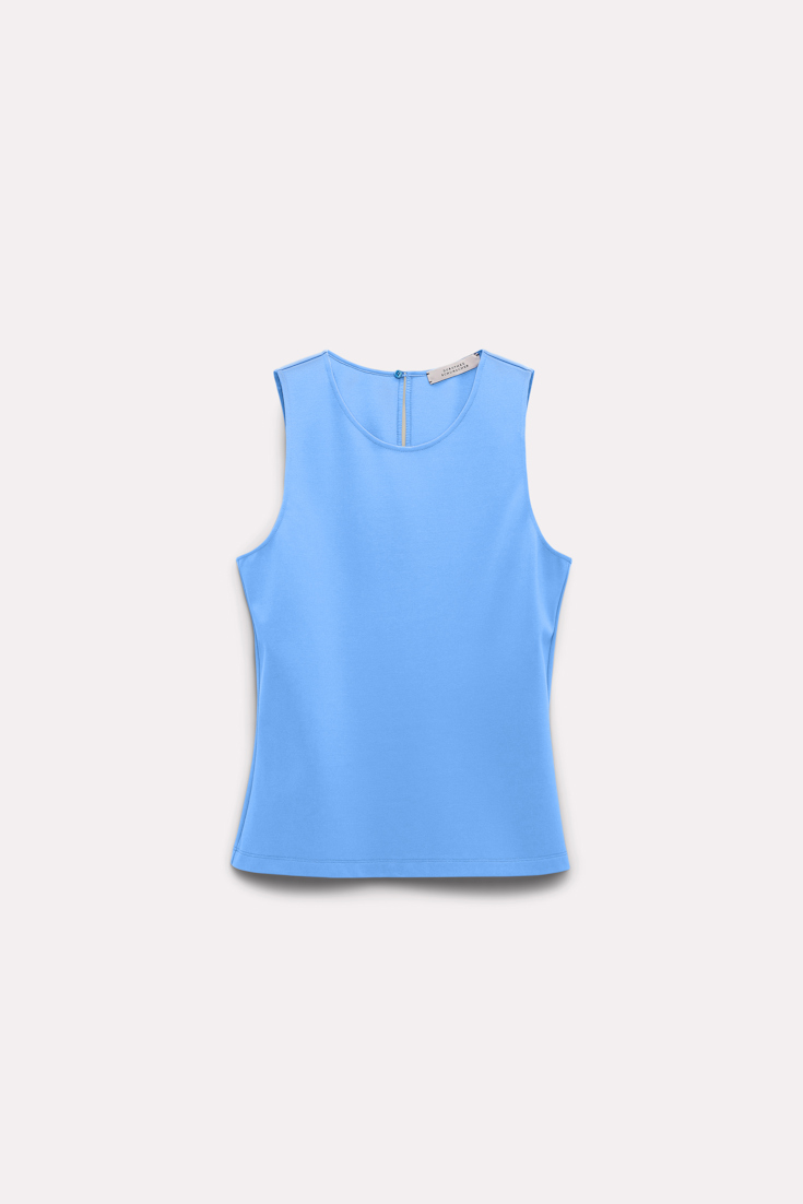 Dorothee Schumacher Racerback Top aus Punto Milano cornflower blue