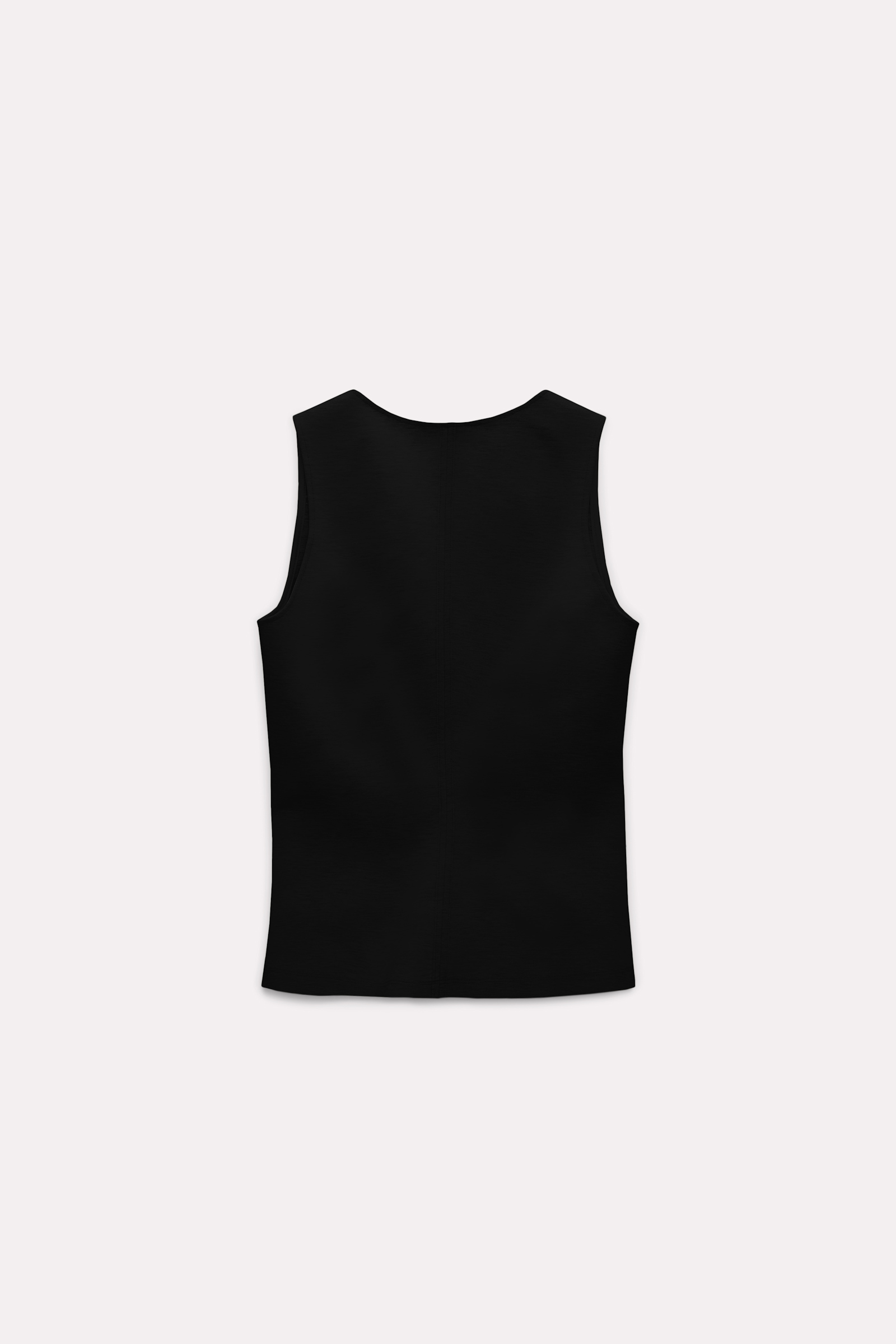 Dorothee Schumacher V-neck shell in Punto Milano pure black