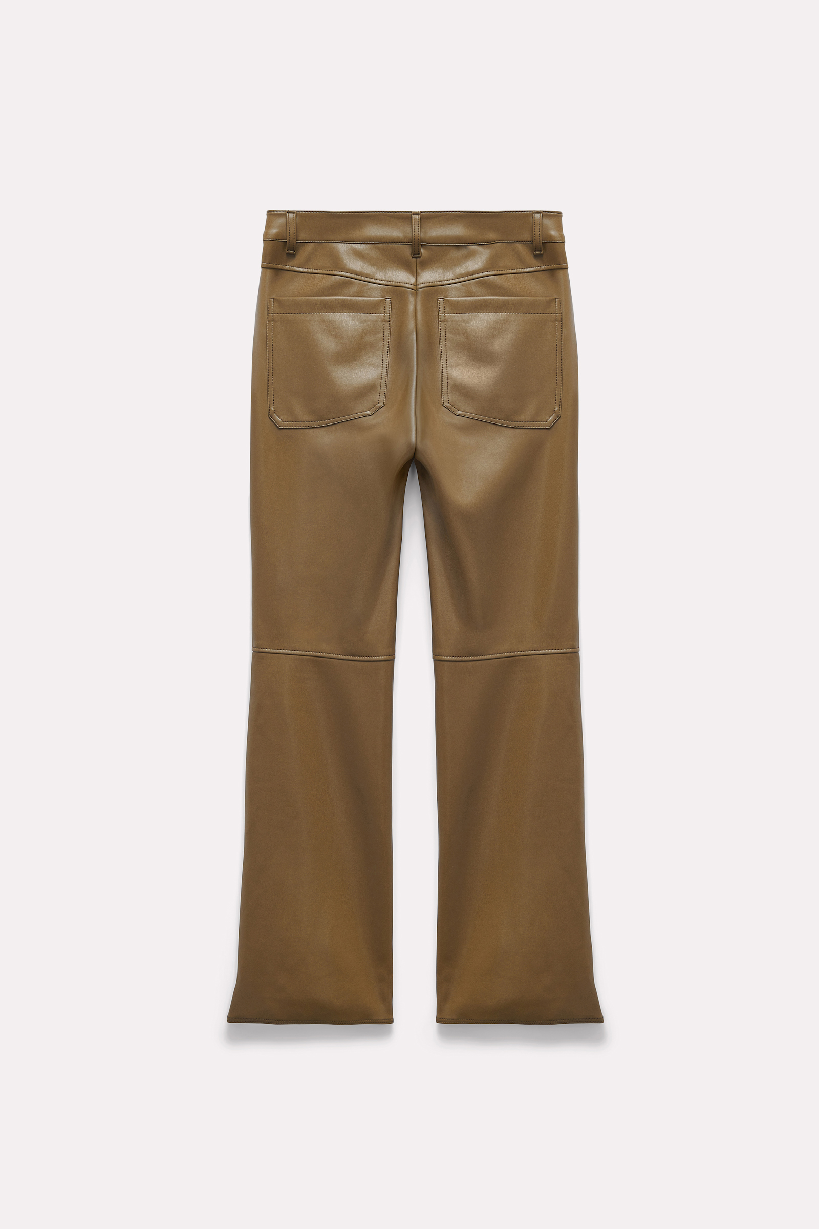 Dorothee Schumacher Eco leather biker pants dark olive green