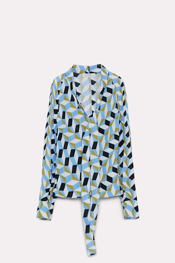 Dorothee Schumacher Graphic print blouse blue graphics