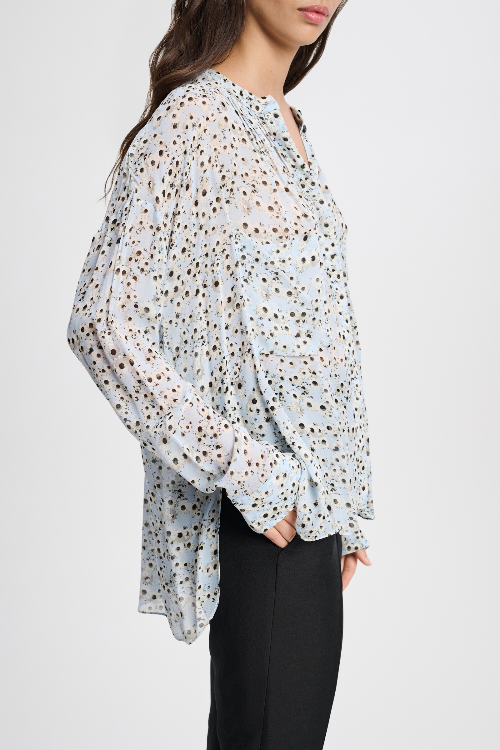 Dorothee Schumacher Bluse mit Daisy-Print white blue flower mix