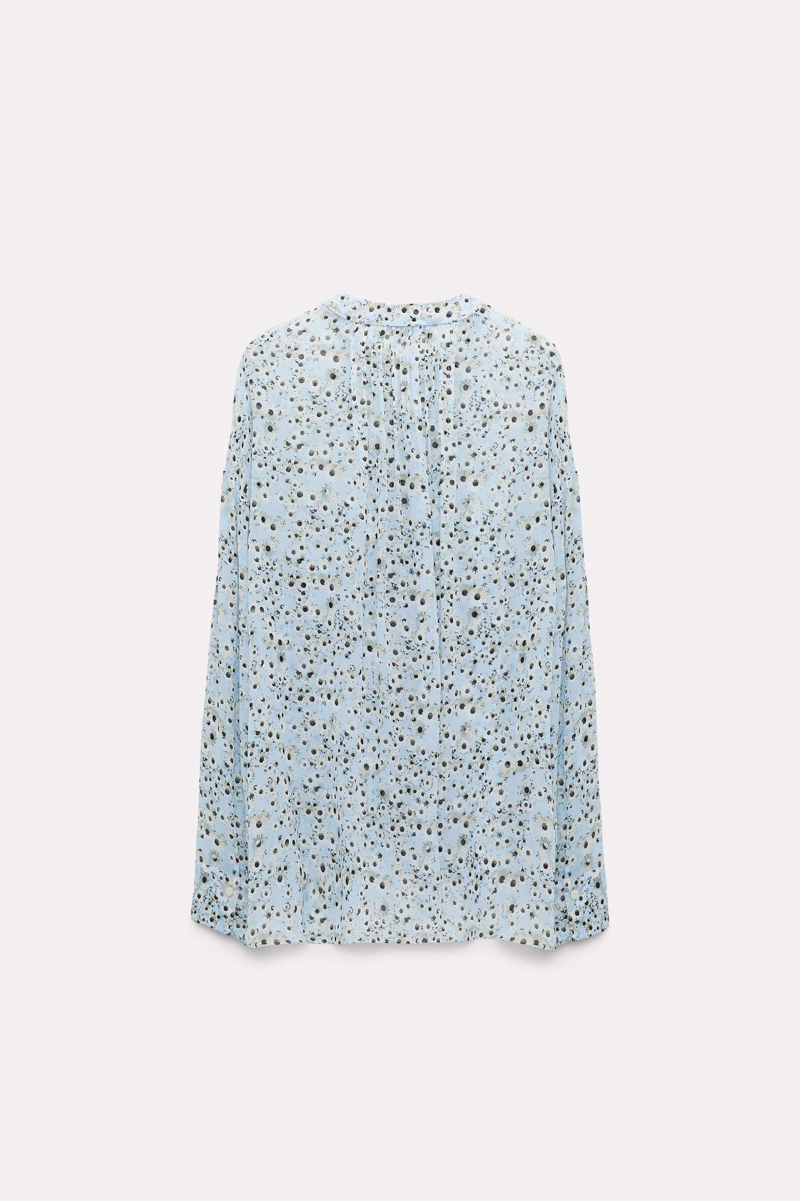 Dorothee Schumacher Daisy print blouse white blue flower mix