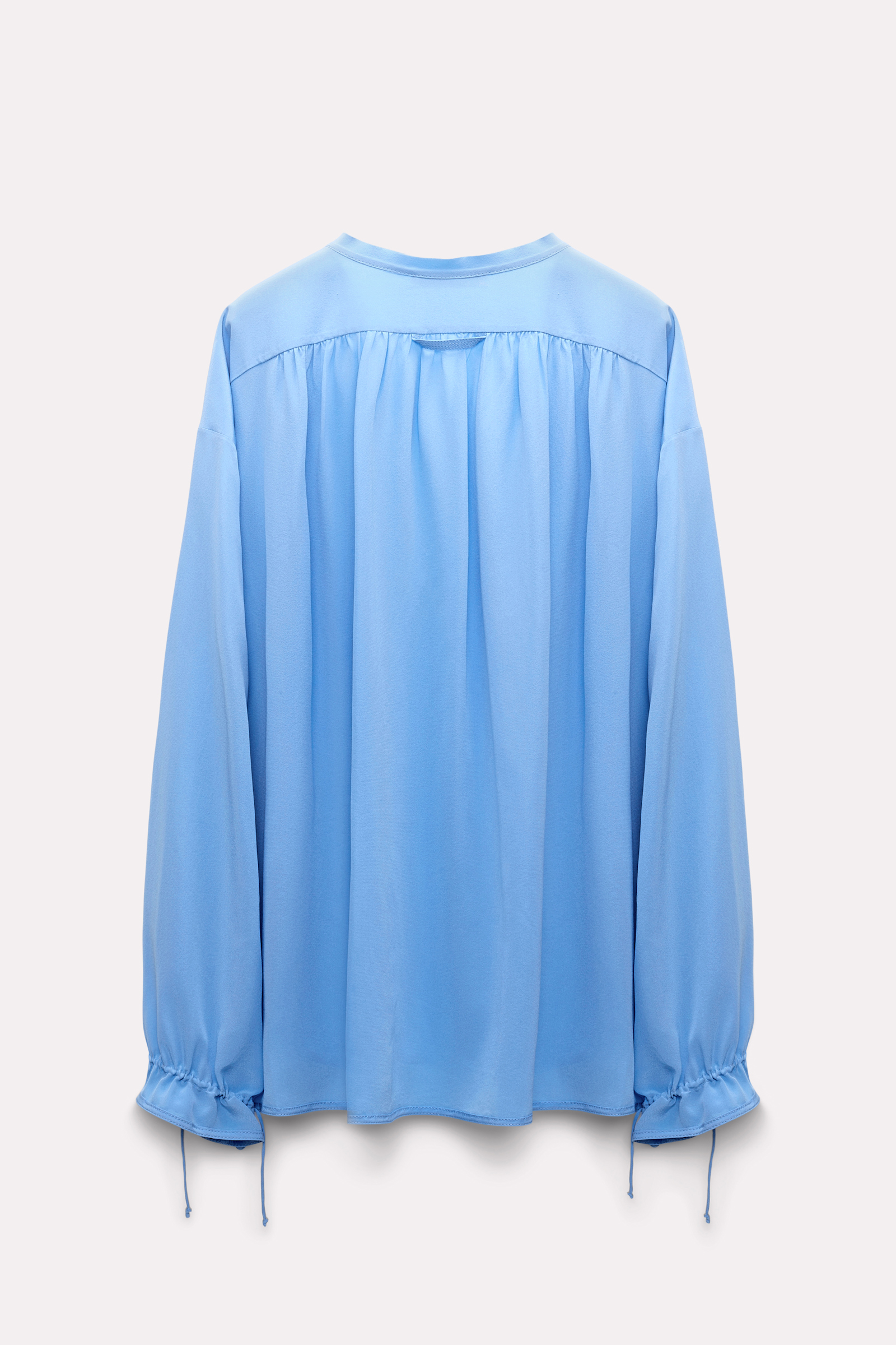 Dorothee Schumacher Seidenbluse mit geschnürter Neckline cornflower blue