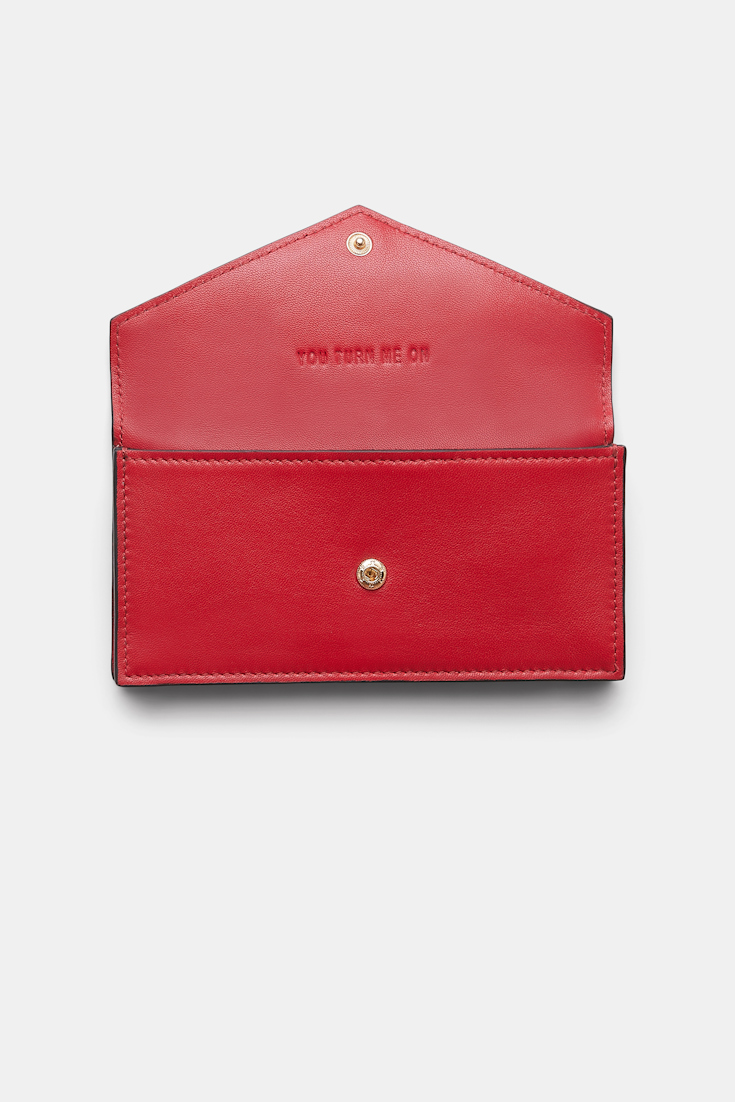 Dorothee Schumacher Envelope wallet cherry red