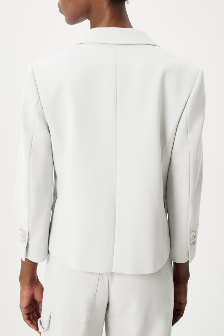 Dorothee Schumacher Mini-Blazer aus Punto Milano camellia white