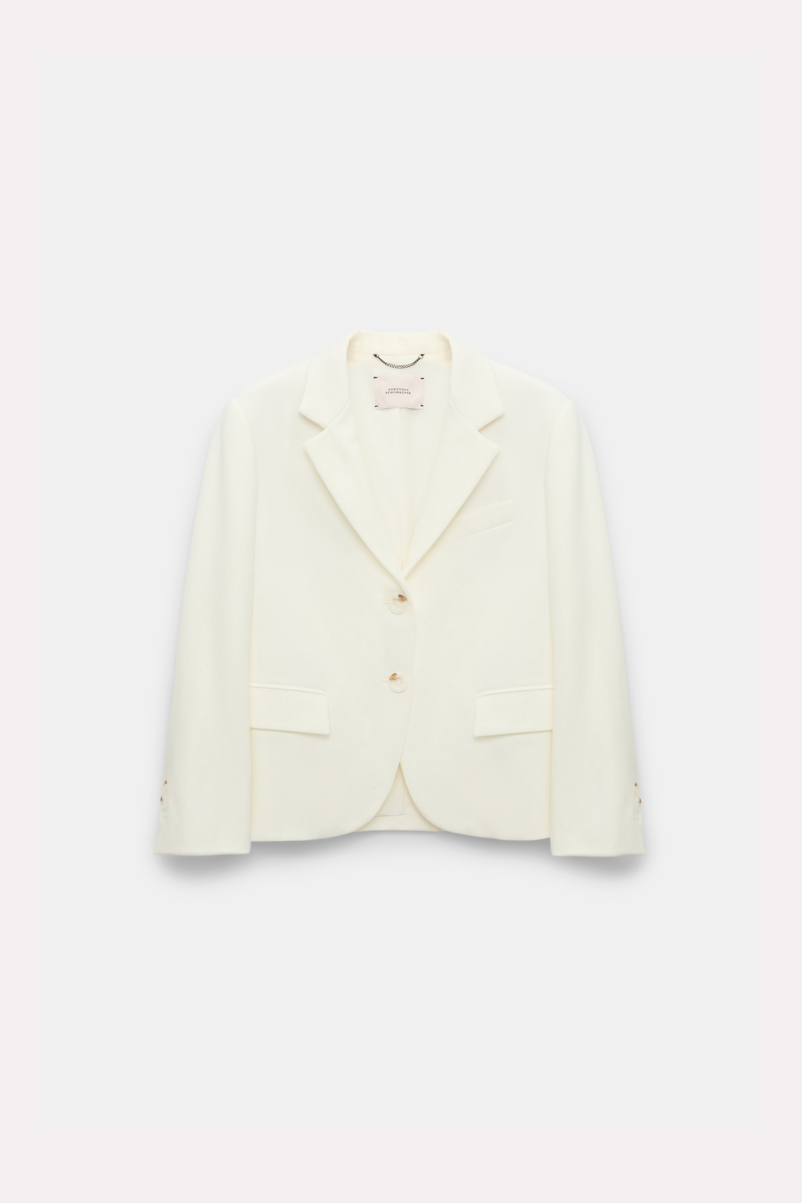 Dorothee Schumacher Mini-Blazer aus Punto Milano camellia white