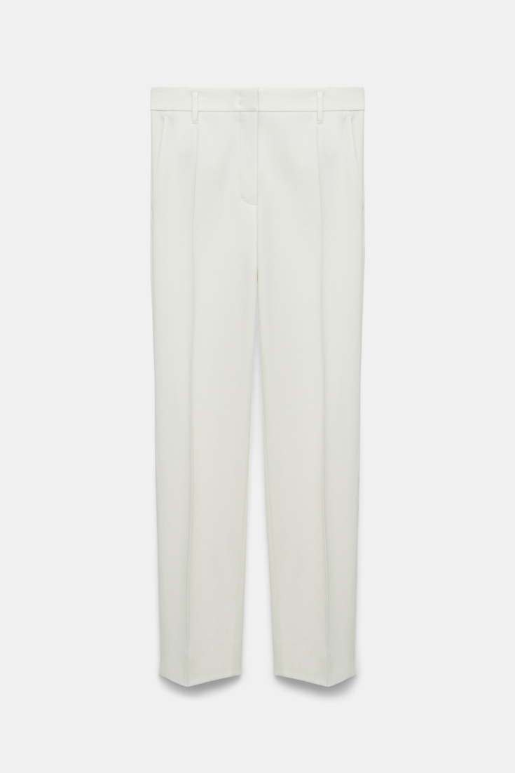 Dorothee Schumacher Zigarettenhose aus Punto Milano camellia white