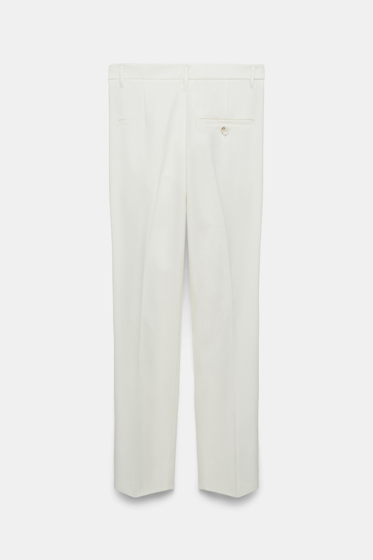 Dorothee Schumacher Cigarette pants in Punto Milano camellia white