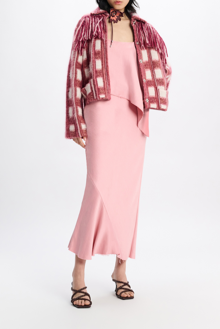 Dorothee Schumacher Slouchy Rock mit Bias-Cut soft pink