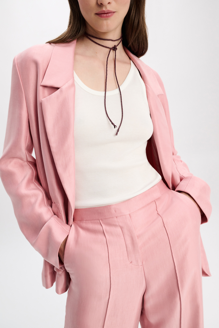 Dorothee Schumacher Slouchy Satinblazer soft pink