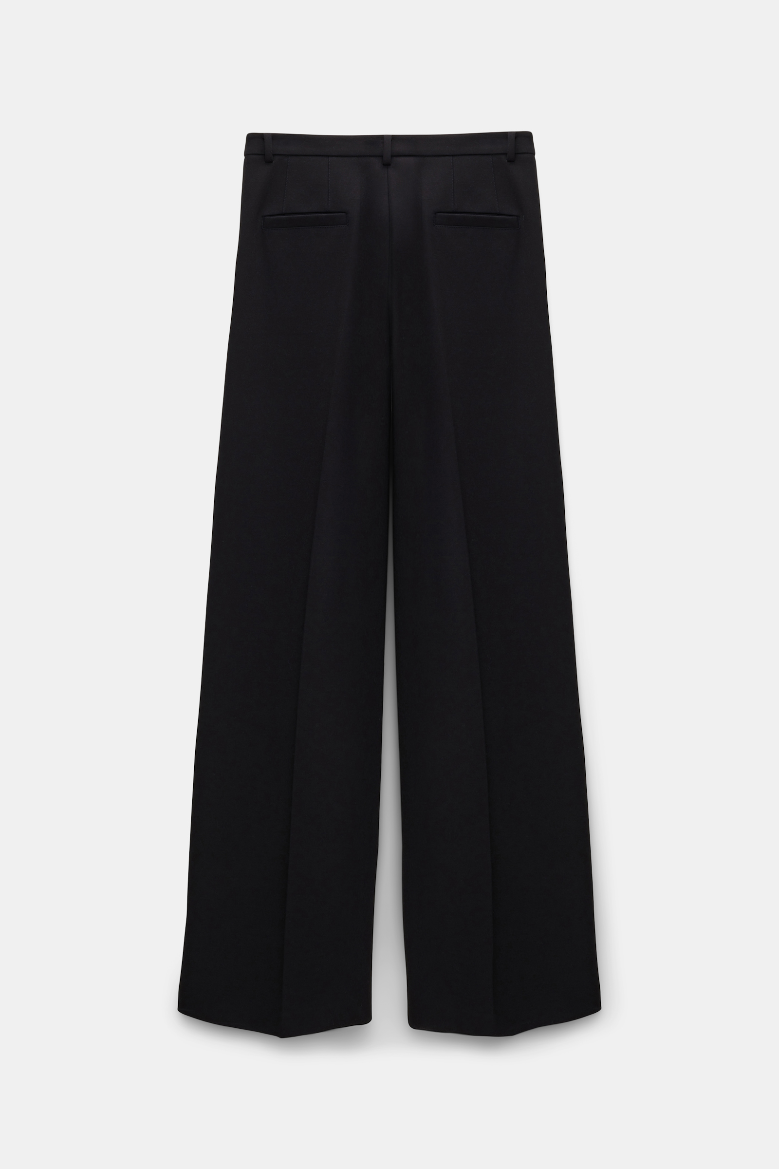 Dorothee Schumacher Wide leg pants in Punto Milano with Western details pure black