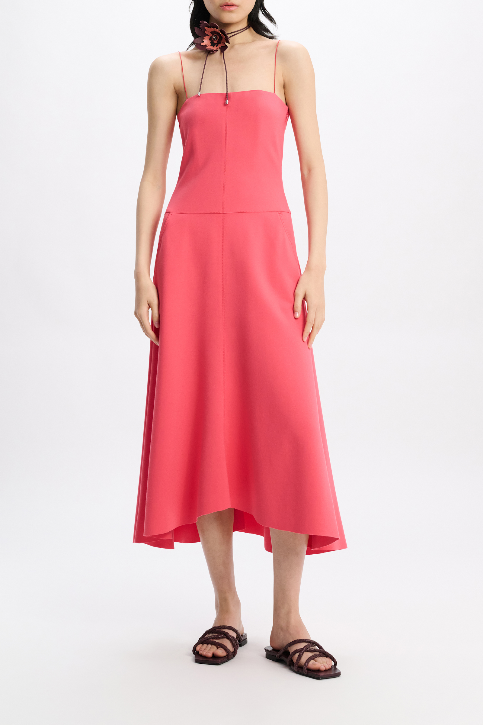 Dorothee Schumacher Corsagen-Kleid aus Punto Milano medium coral