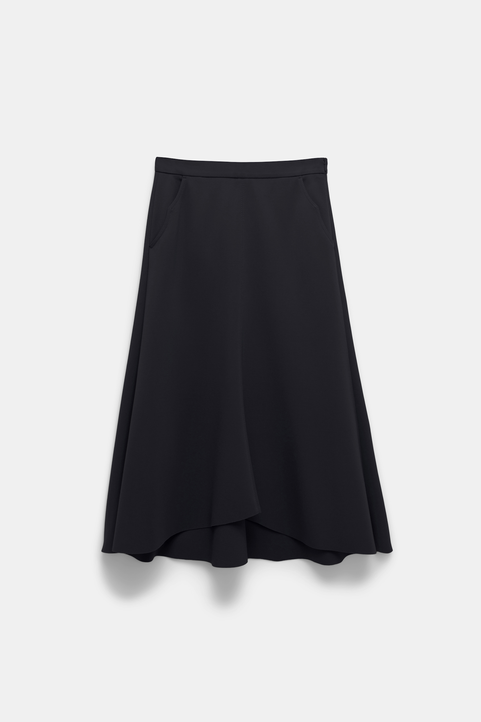 Dorothee Schumacher Punto Milano skirt with Western details pure black