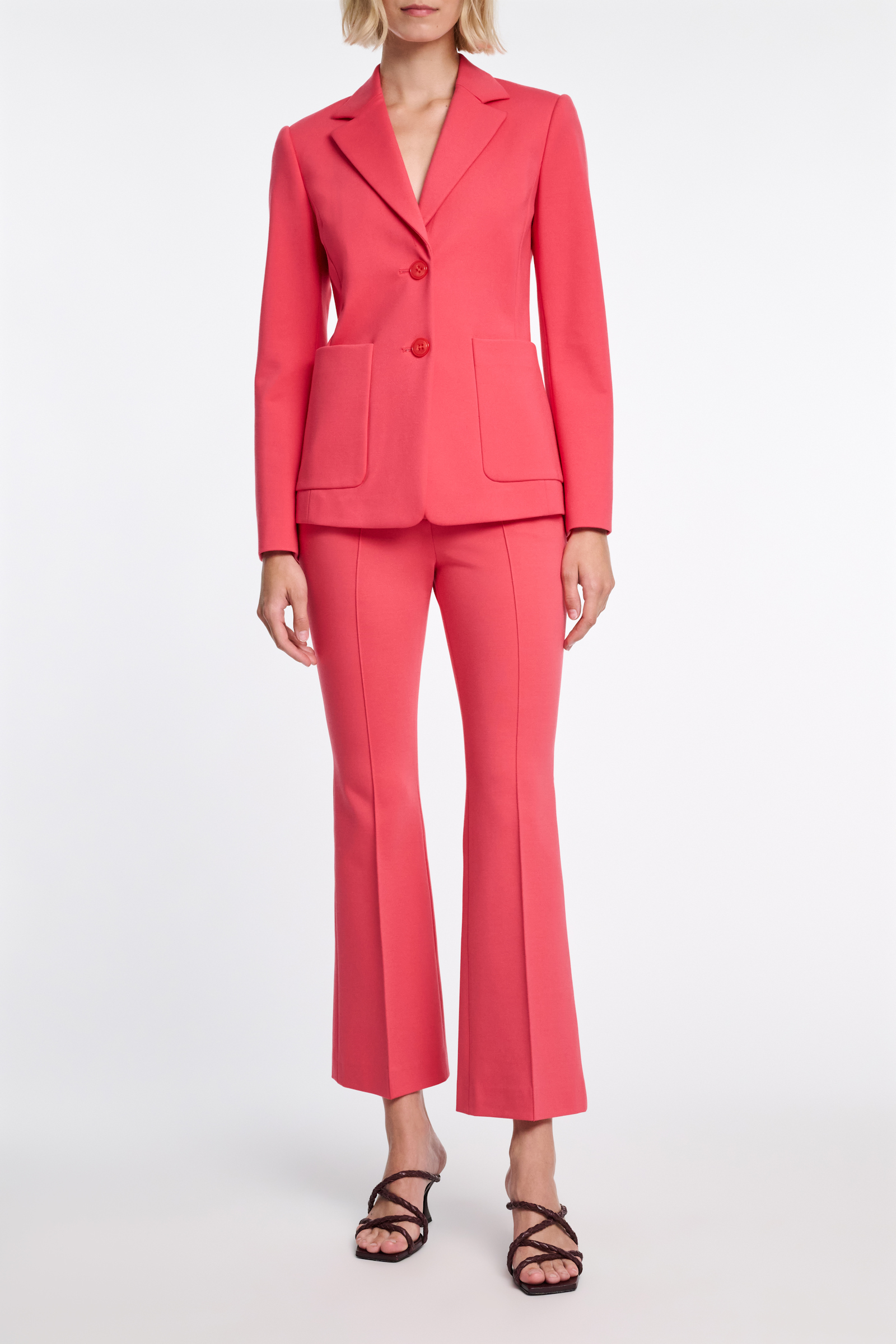 Dorothee Schumacher Classic blazer in Punto Milano medium coral