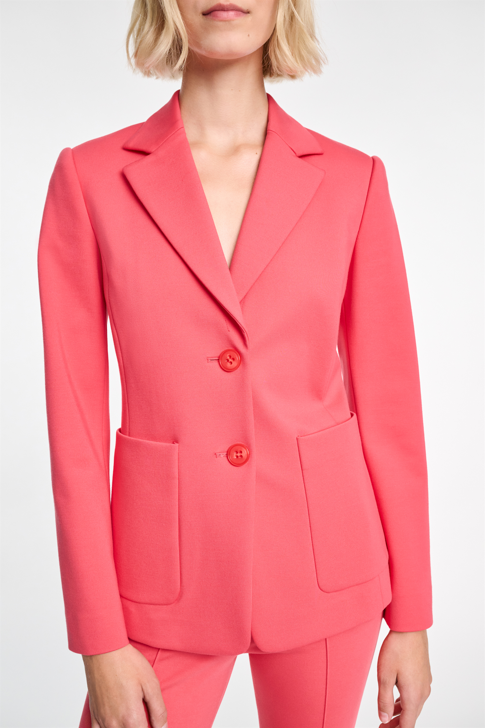 Dorothee Schumacher Classic blazer in Punto Milano medium coral