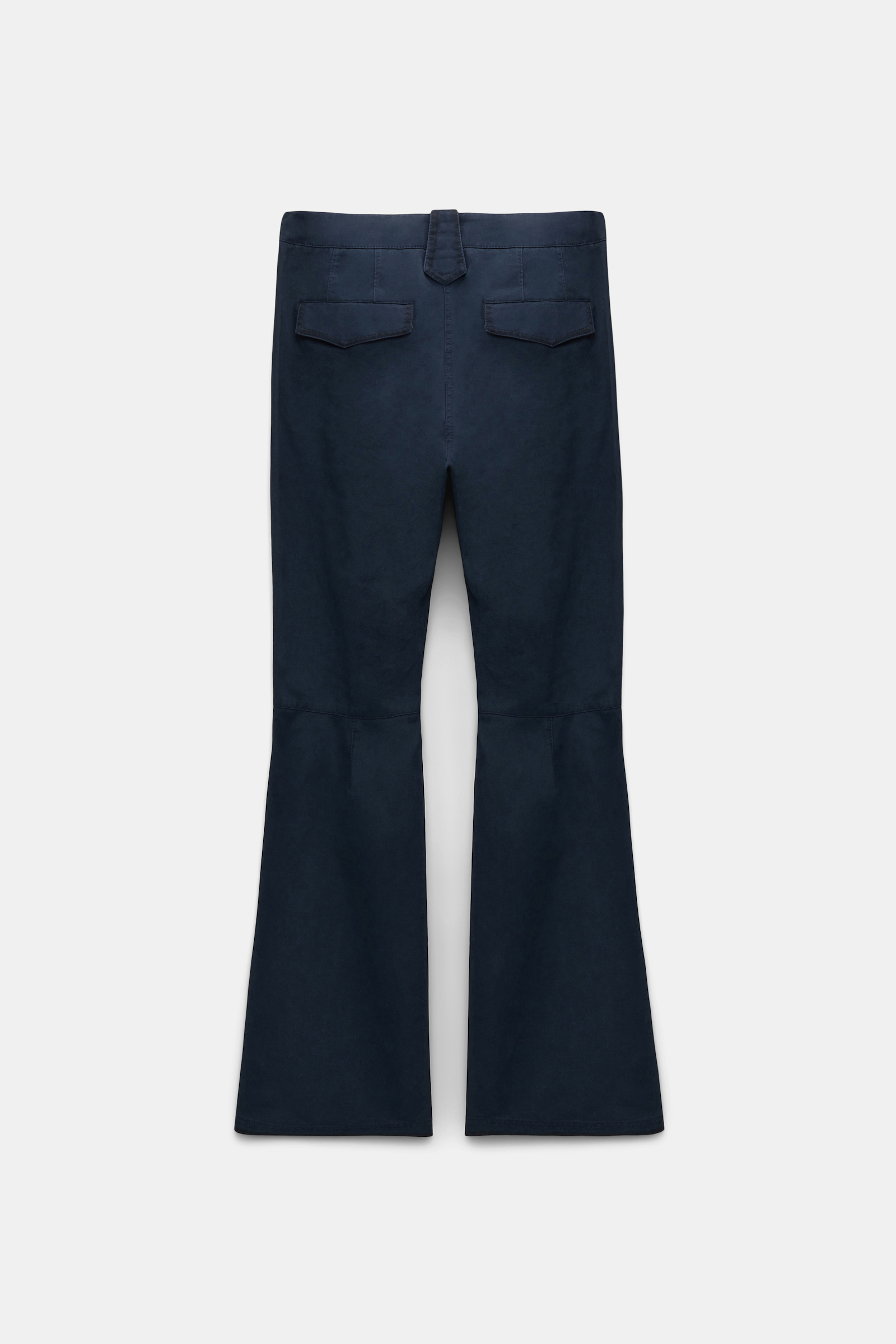 Dorothee Schumacher Flared cotton pants with painted edges midnight