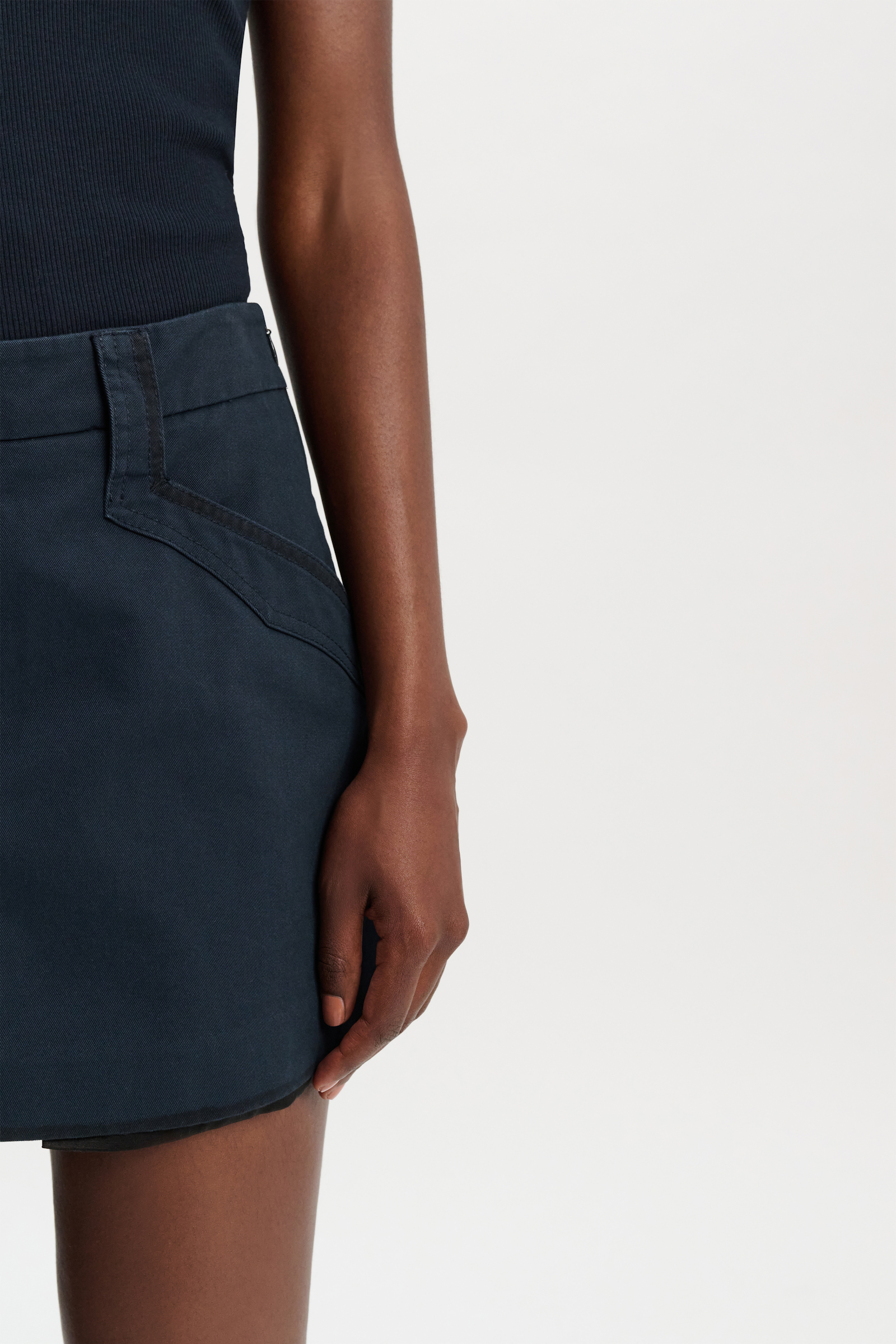 Dorothee Schumacher Skort mit Edge-Painting und Satin Details midnight