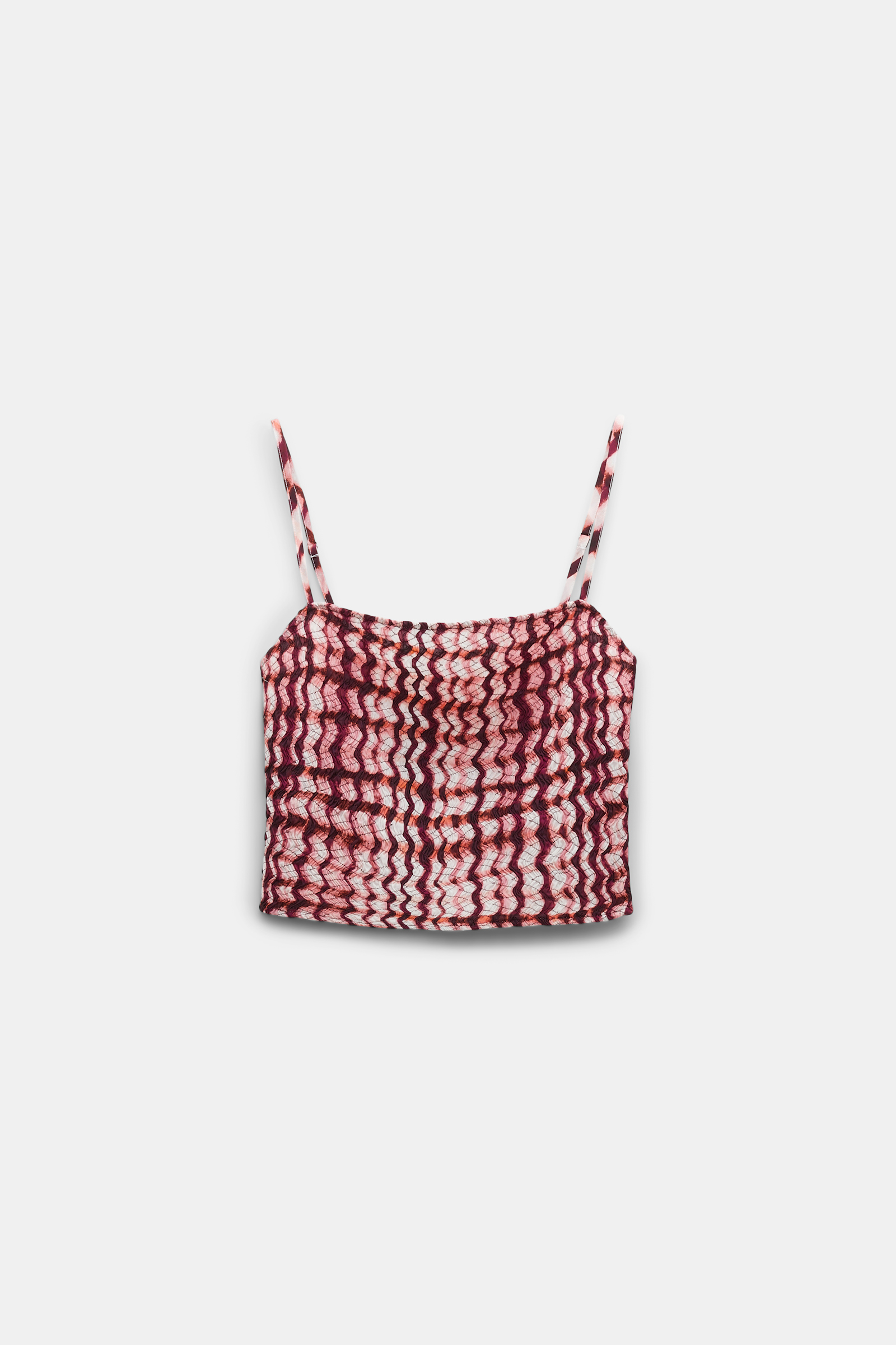 Dorothee Schumacher Silk-viscose plaid camisole with allover smocking pink check mix