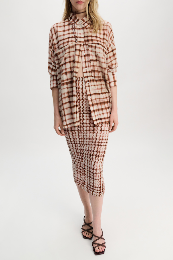 CHECKED STATEMENT blouse