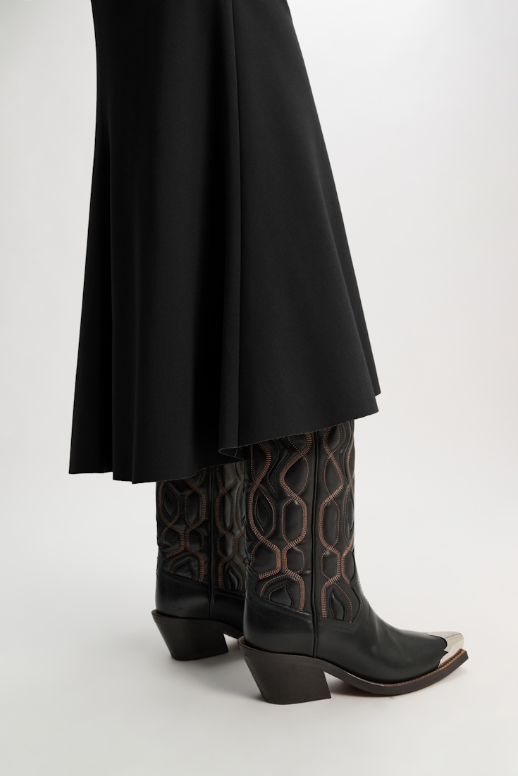 Dorothee Schumacher Cowboy Boots mit Zehenkappe pure black