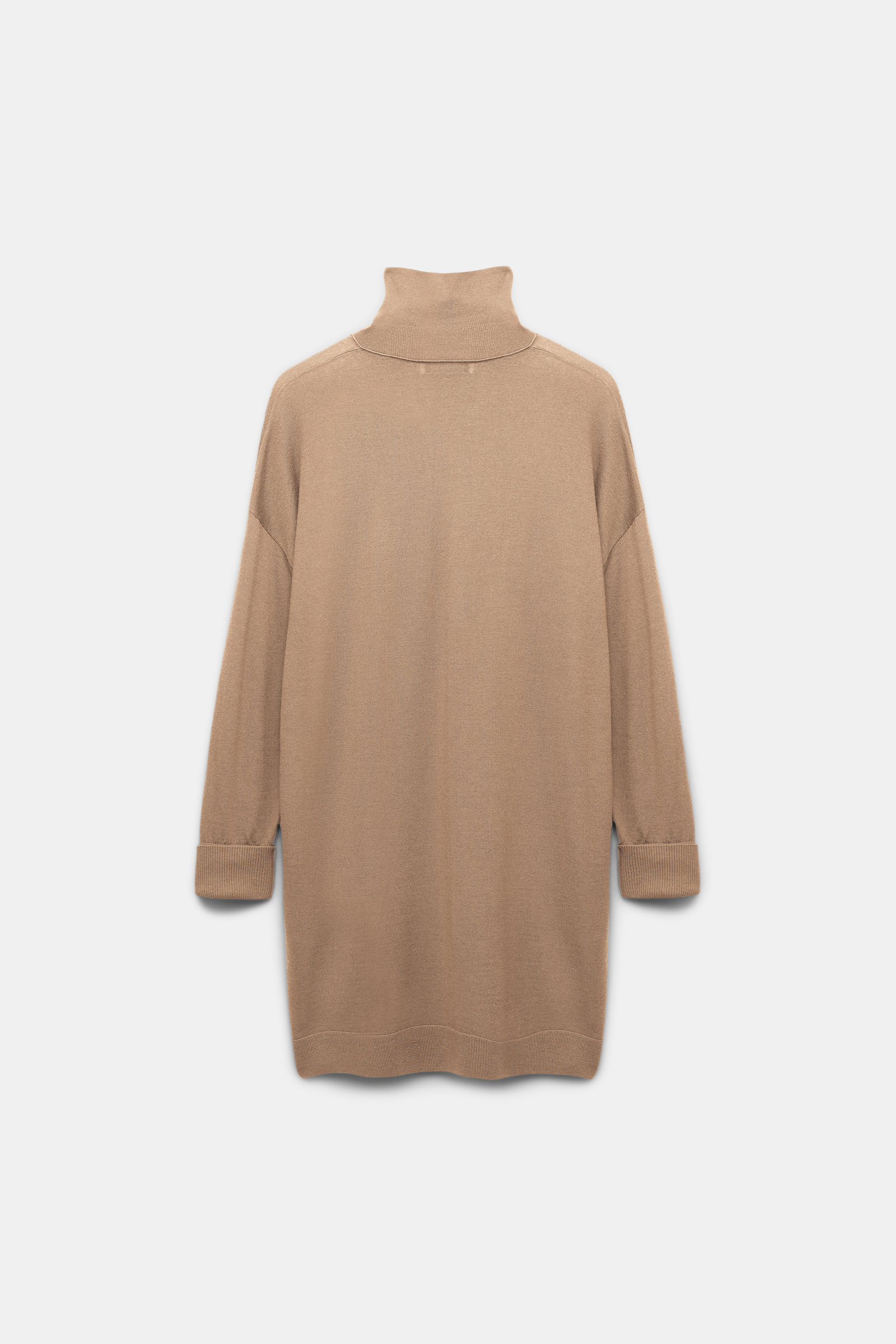 Dorothee Schumacher Langer Rollkragenpullover aus Merino camel