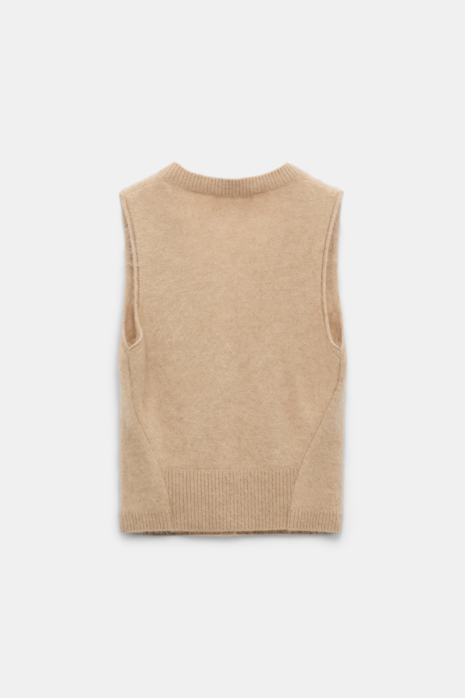 Dorothee Schumacher Besonders softes, fluffy Gilet-Top aus Kaschmir golden brown